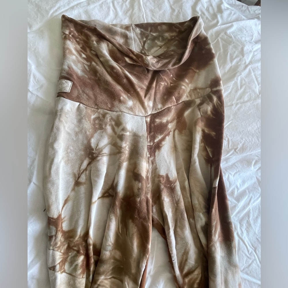 Sinew Moon brown rust long John leggings s small